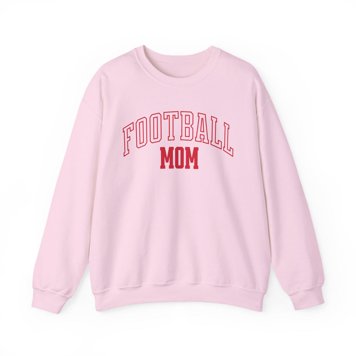 Football Mom crewneck sweatshirt in light pink