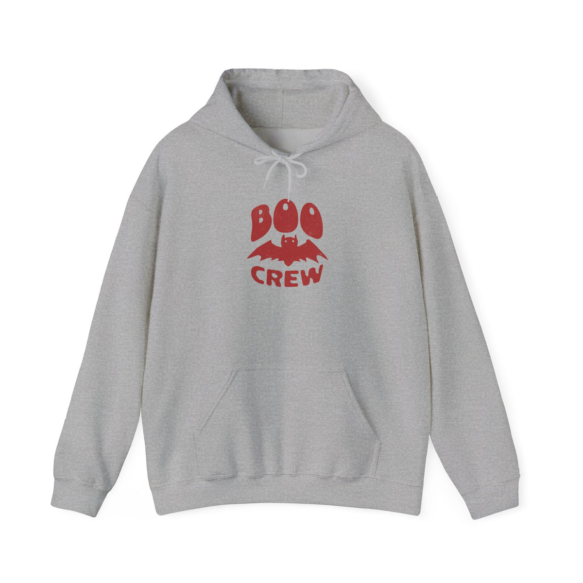 Boo Crew retro bat Halloween hoodie in sport grey