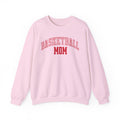 Basketball Mom crewneck sweatshirt in light pink