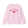 Volleyball Mom crewneck sweatshirt in light pink