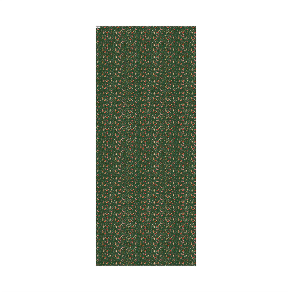 Pine Green Friends Christmas Wrapping Paper | Cats, Dogs & Bunnies Gift Wrap