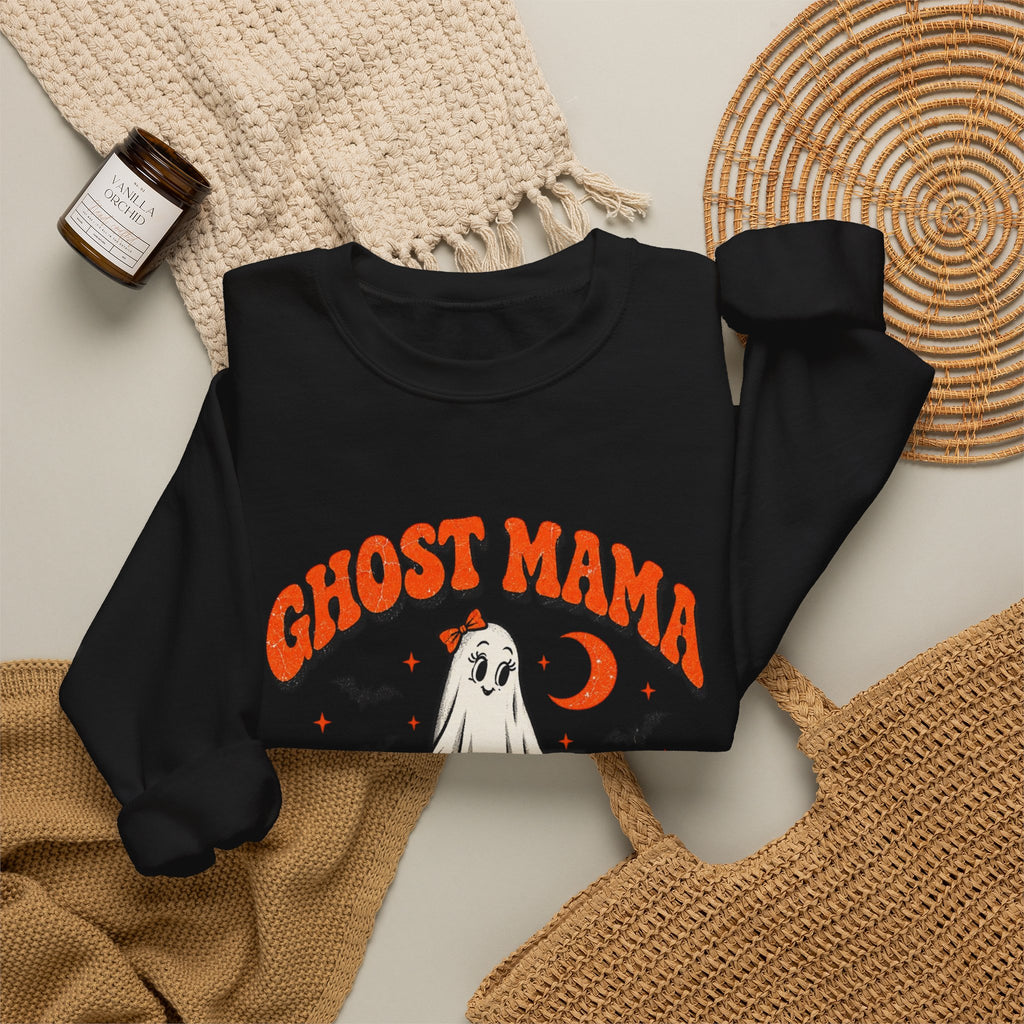 Ghost Mama Professional Boo Wrangler Halloween crewneck sweatshirt