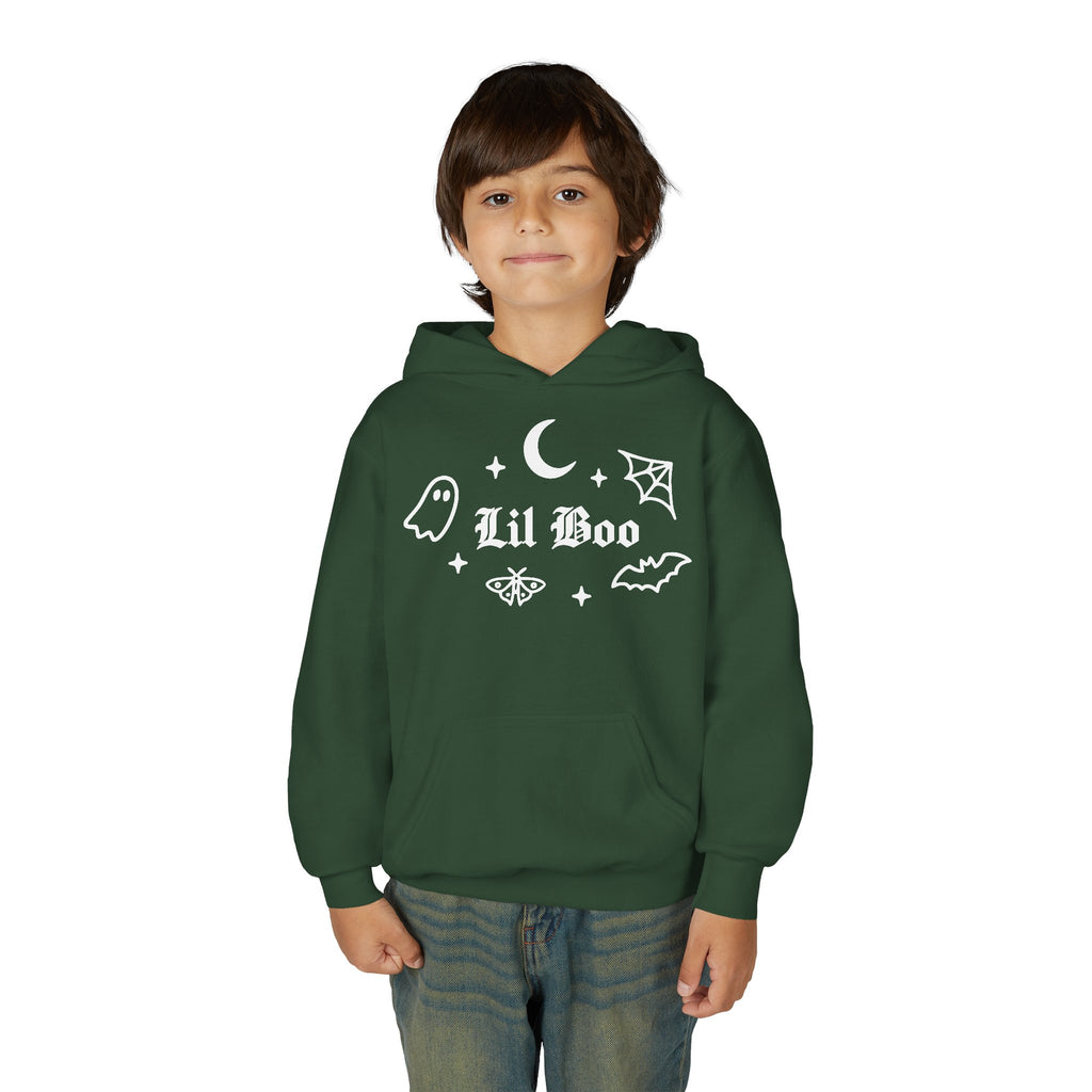 Lil Boo gothic Halloween youth hoodie for kids