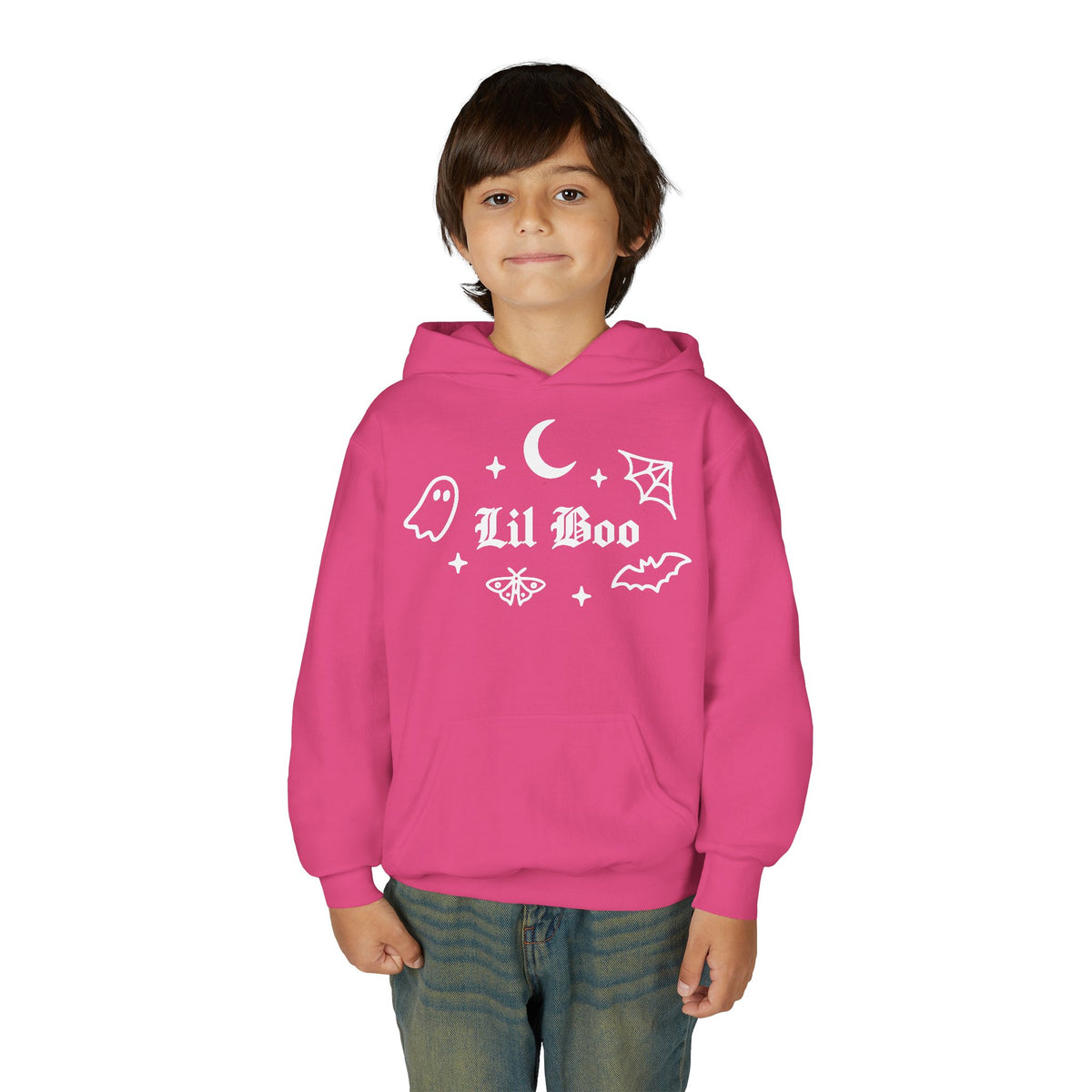 Lil Boo Youth Hoodie | Gothic Halloween Sweatshirt for Kids