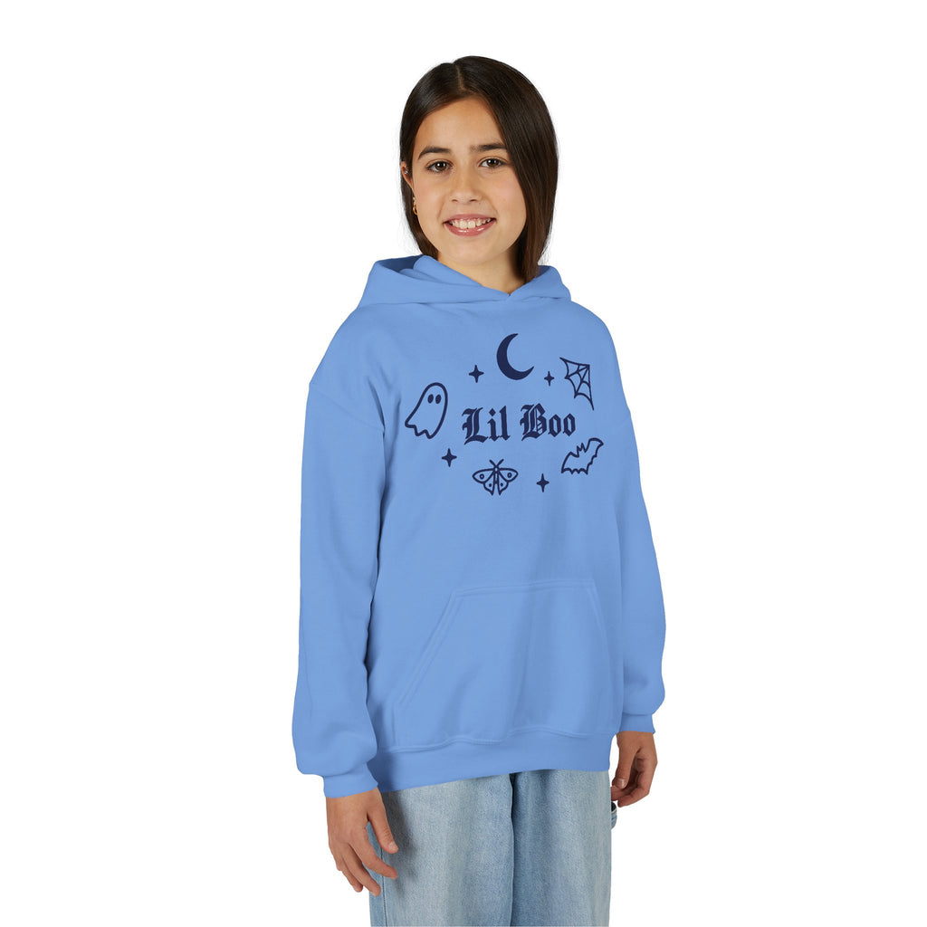 Lil Boo gothic Halloween youth hoodie for kids