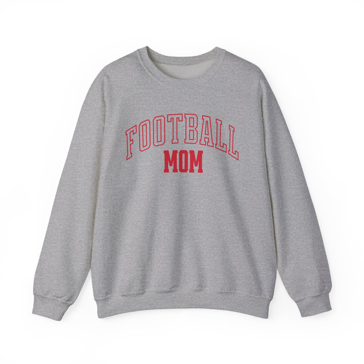 Football Mom crewneck sweatshirt in sport grey