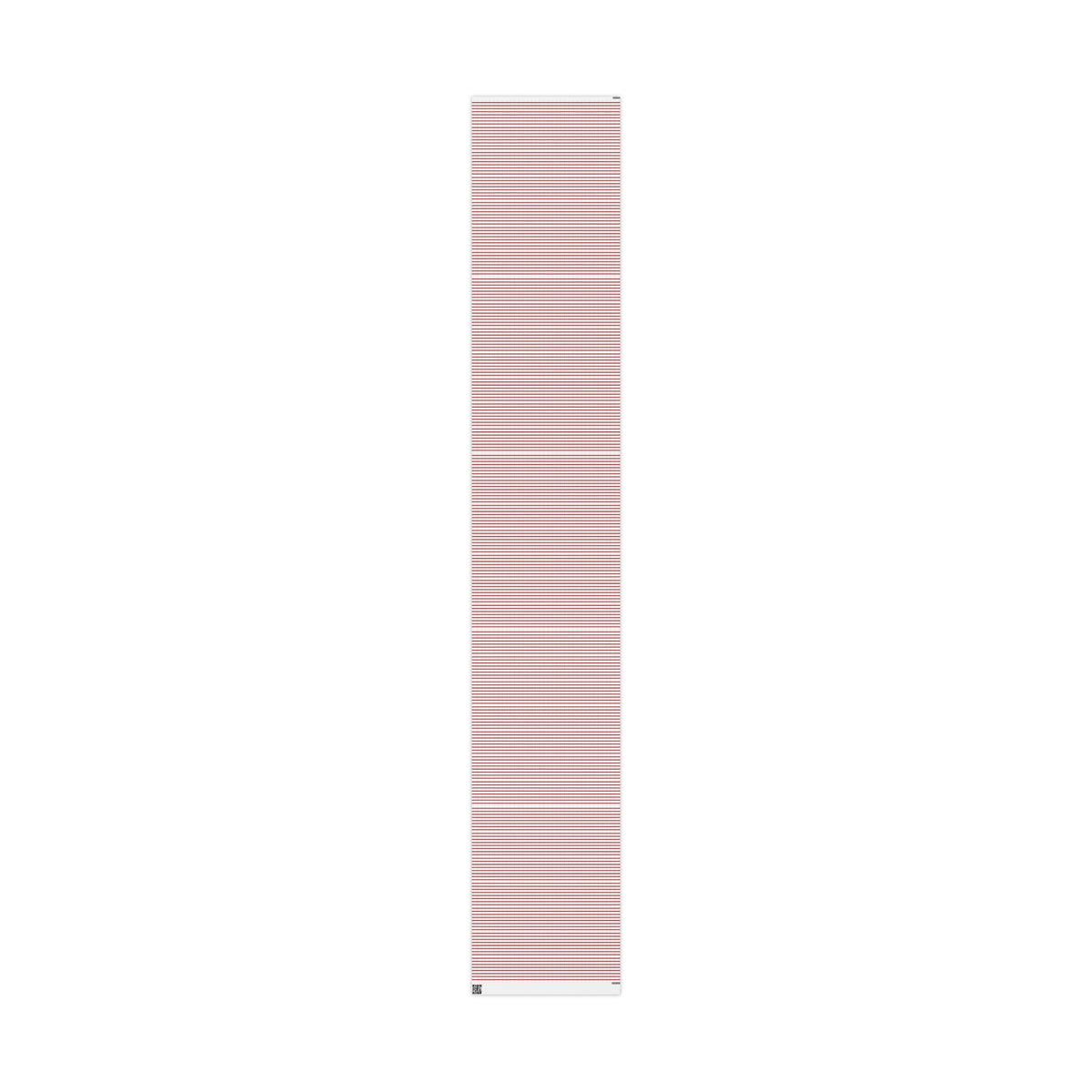 Peppermint Ticking Stripe Wrapping Paper | Red & White Christmas Gift Wrap