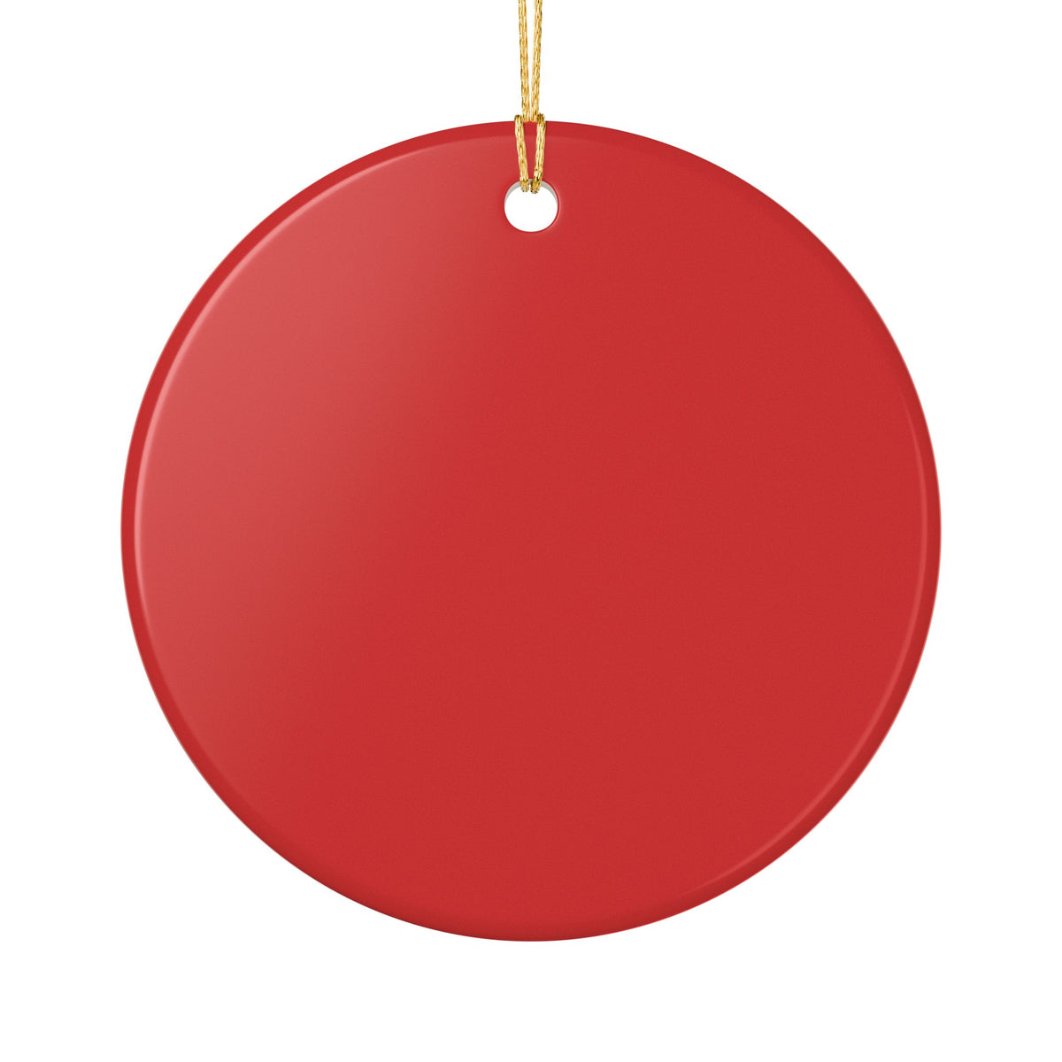 Red back of the Baby's First Christmas fox ornament