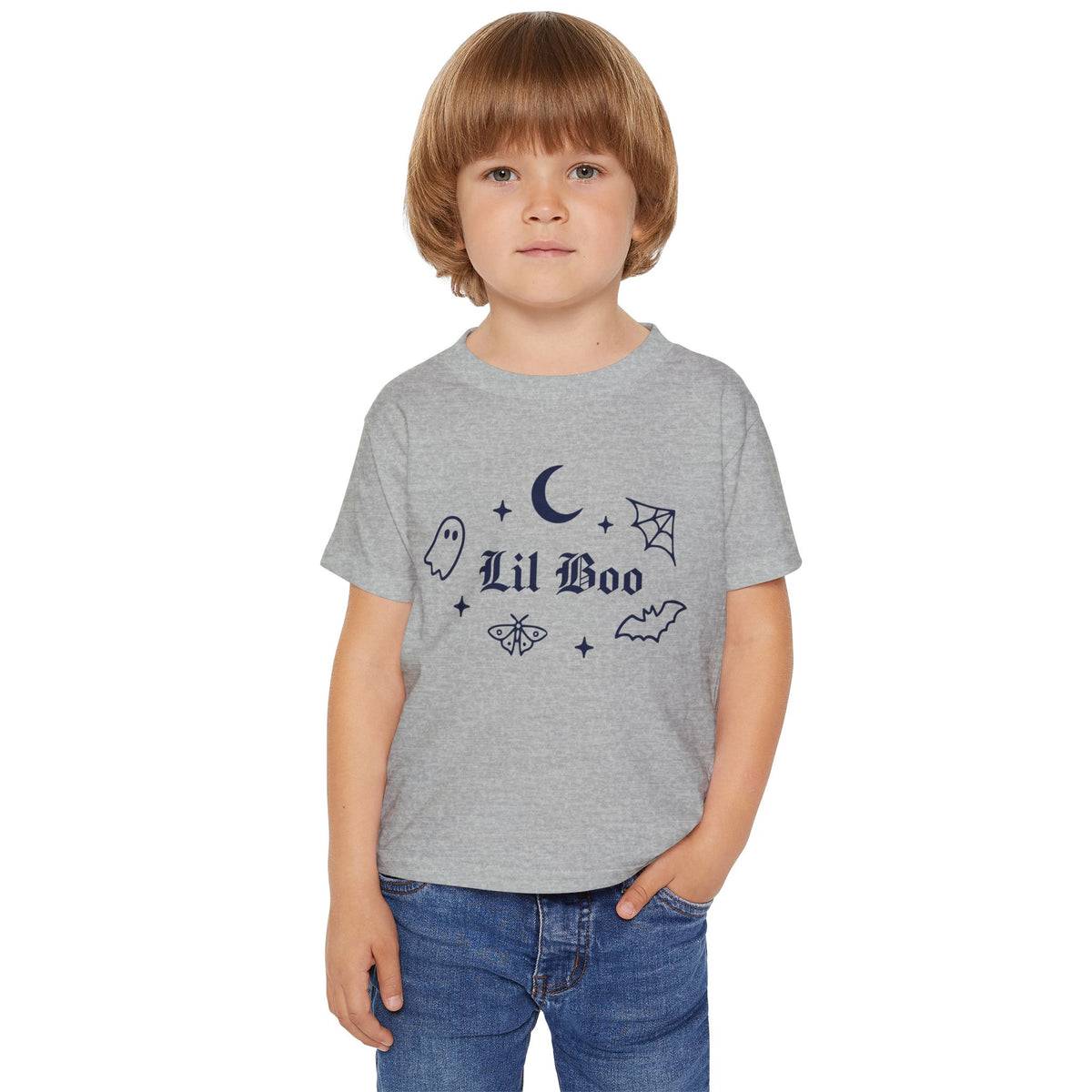 Lil Boo gothic Halloween toddler tee