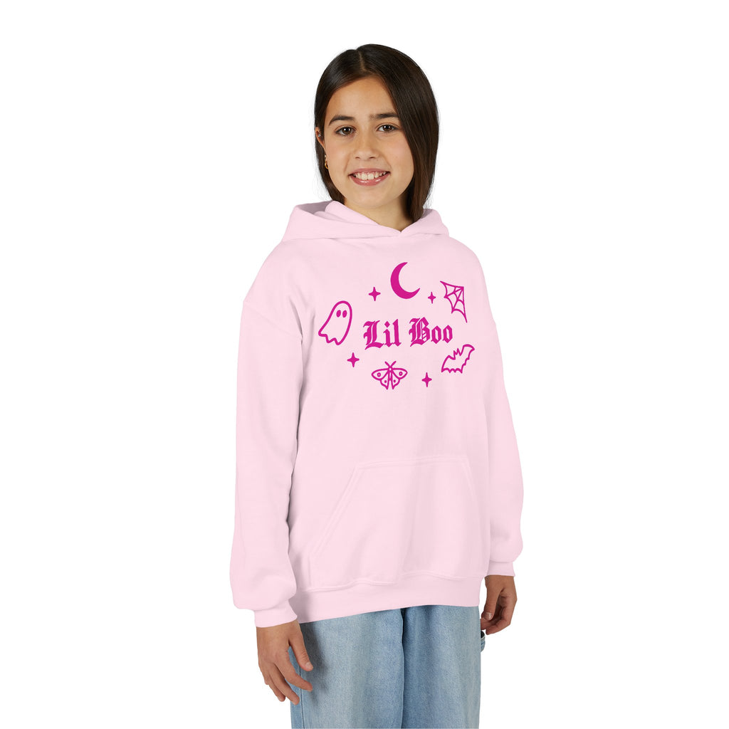 Lil Boo Youth Hoodie | Gothic Halloween Sweatshirt for Kids