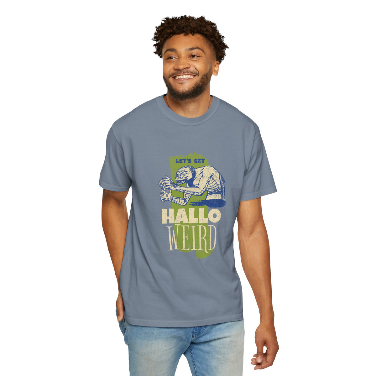 Hallo-Weird mummy Halloween shirt, additional view