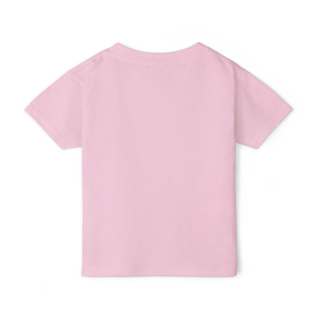 Lil Boo toddler tee in light pink, back