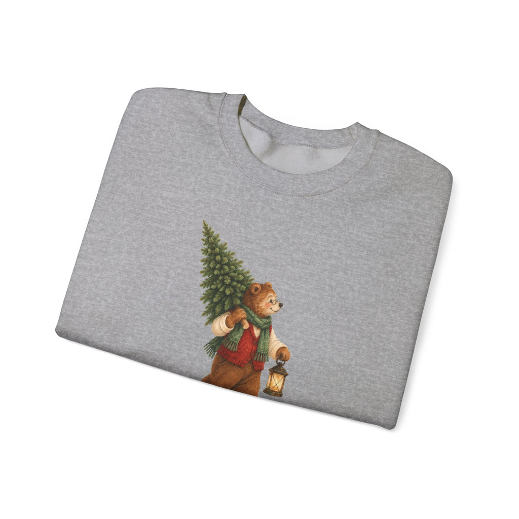Folded Sport Grey Grandpa Bear sweatshirt
