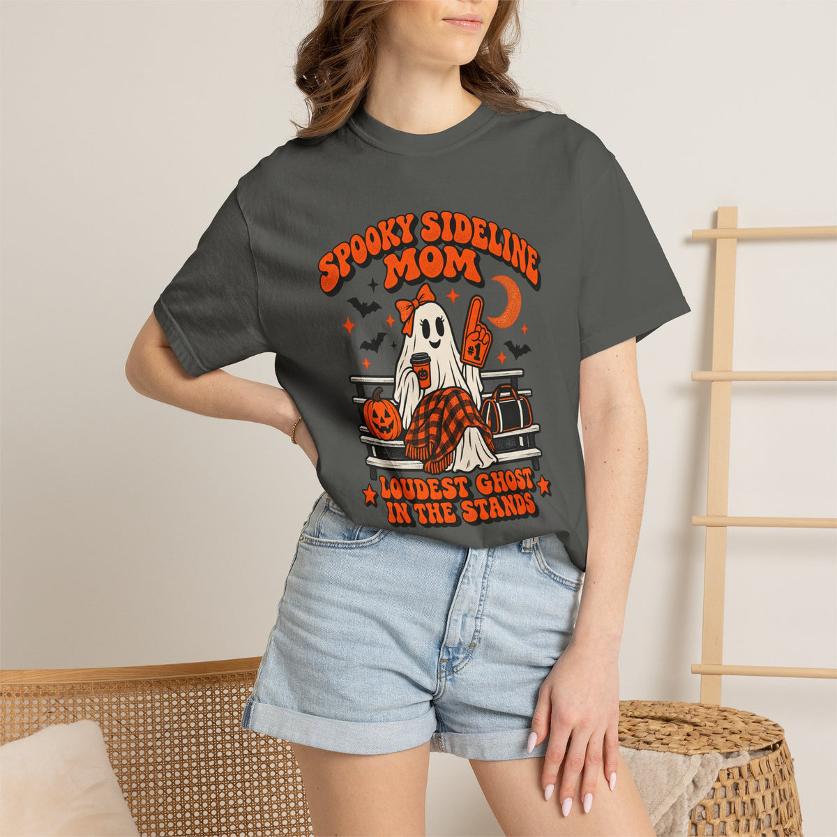 Spooky Sideline Mom tee, additional view