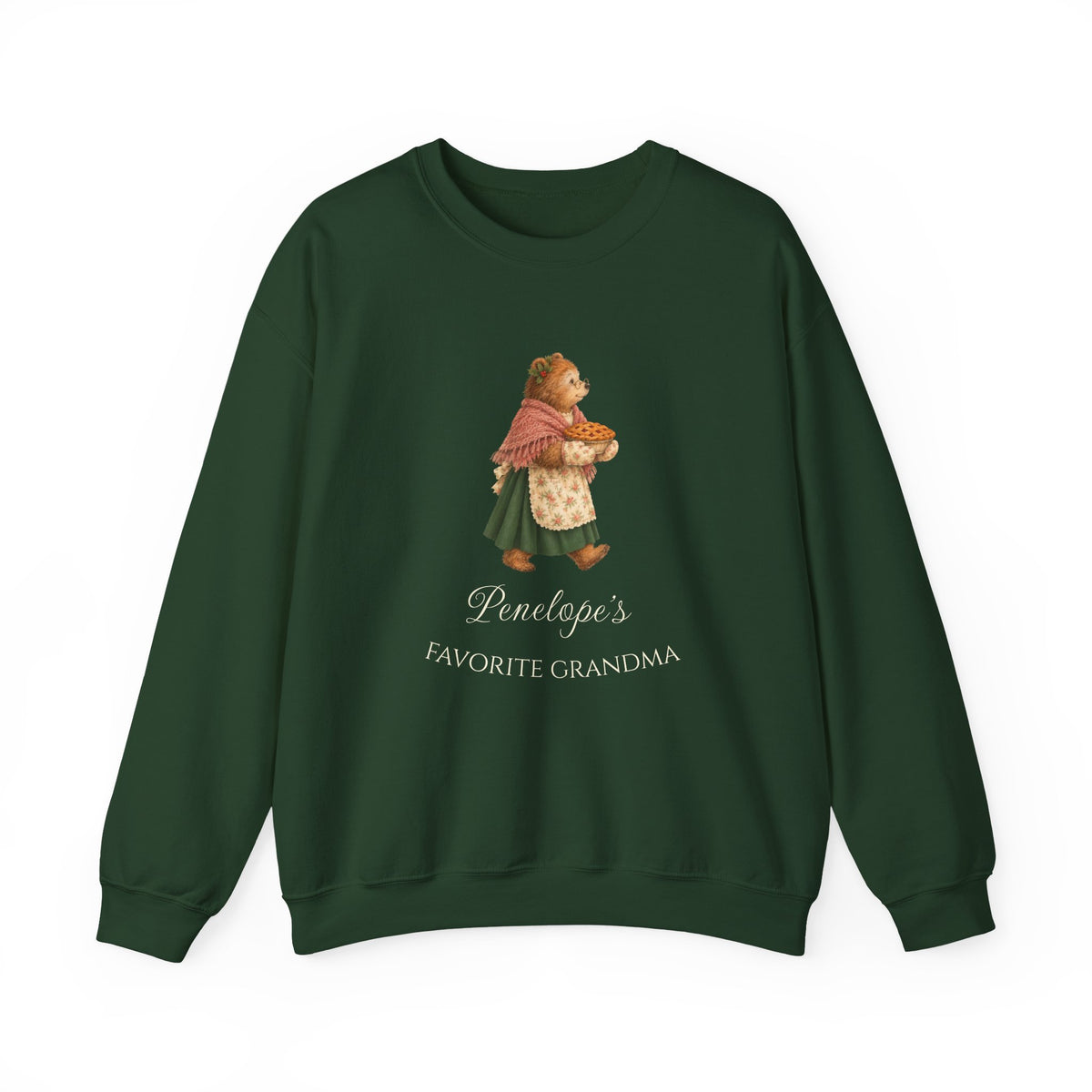 Forest Green personalized Favorite Grandma sweatshirt