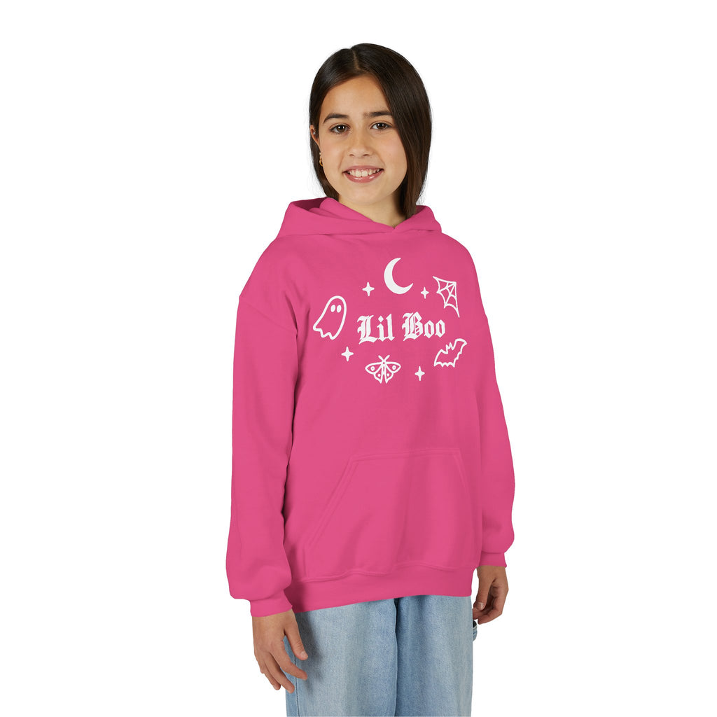 Lil Boo Youth Hoodie | Gothic Halloween Sweatshirt for Kids