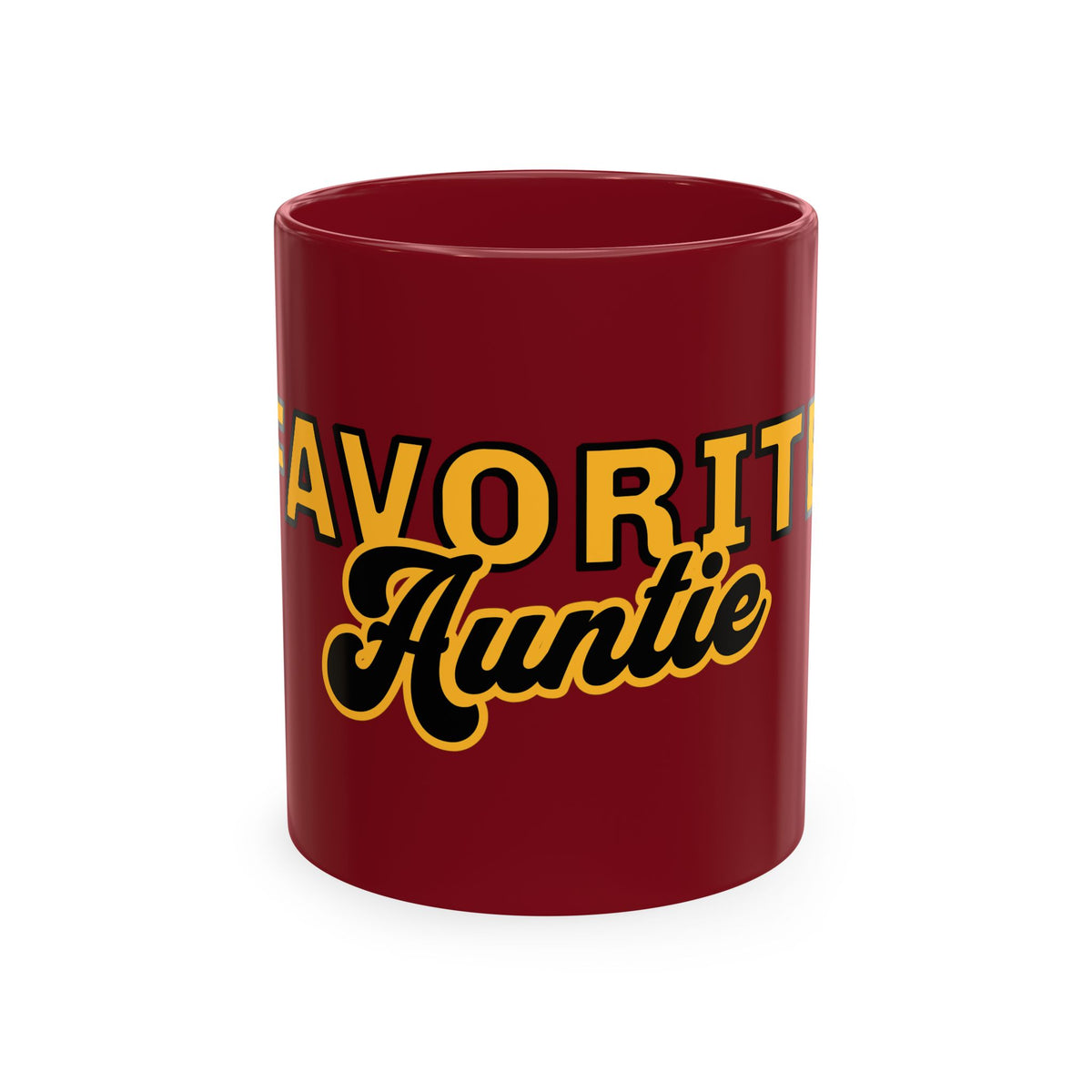 Favorite Auntie Mug | Retro Aunt Coffee Mug