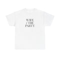 Wife of the Party bride tee in white