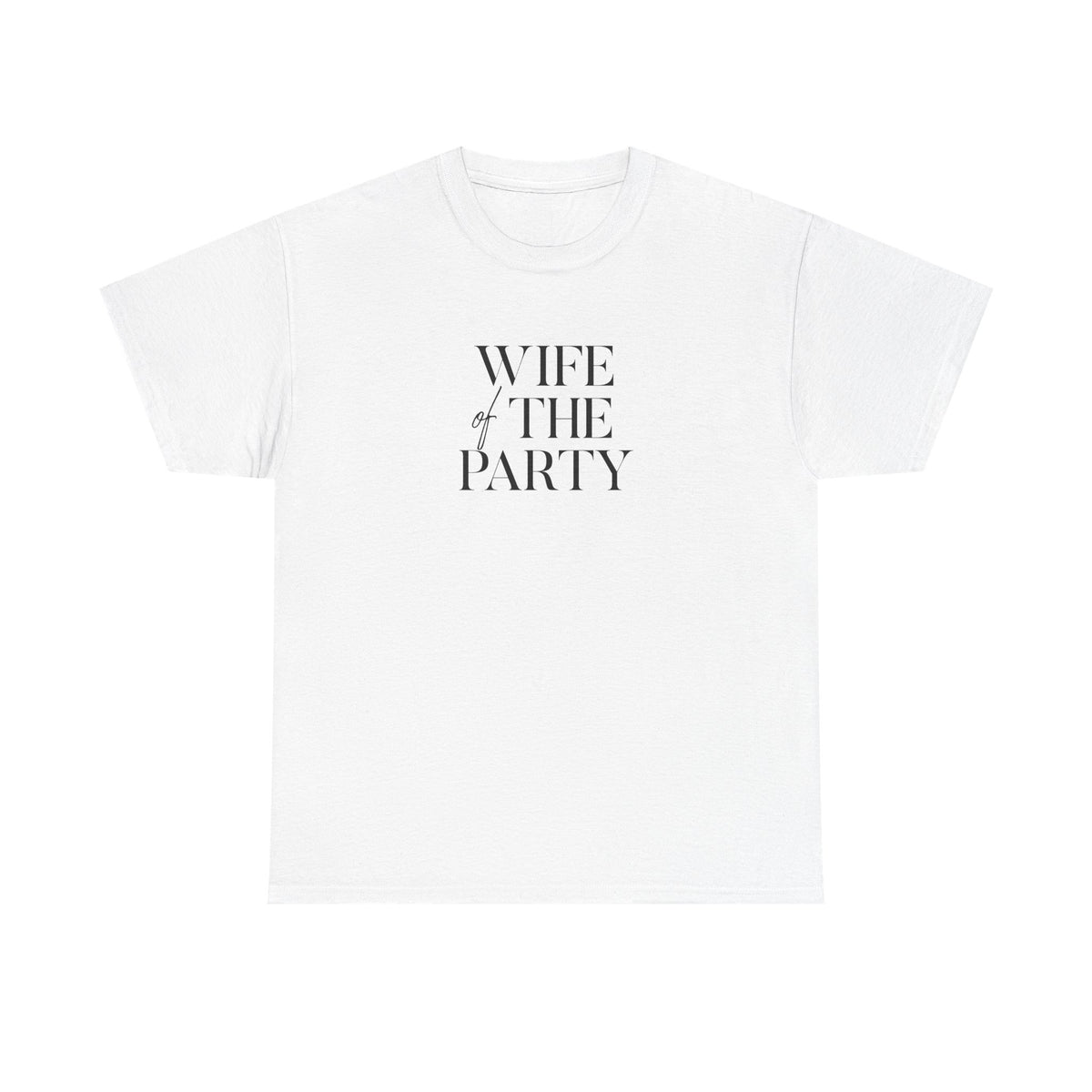 Wife of the Party bride tee in white