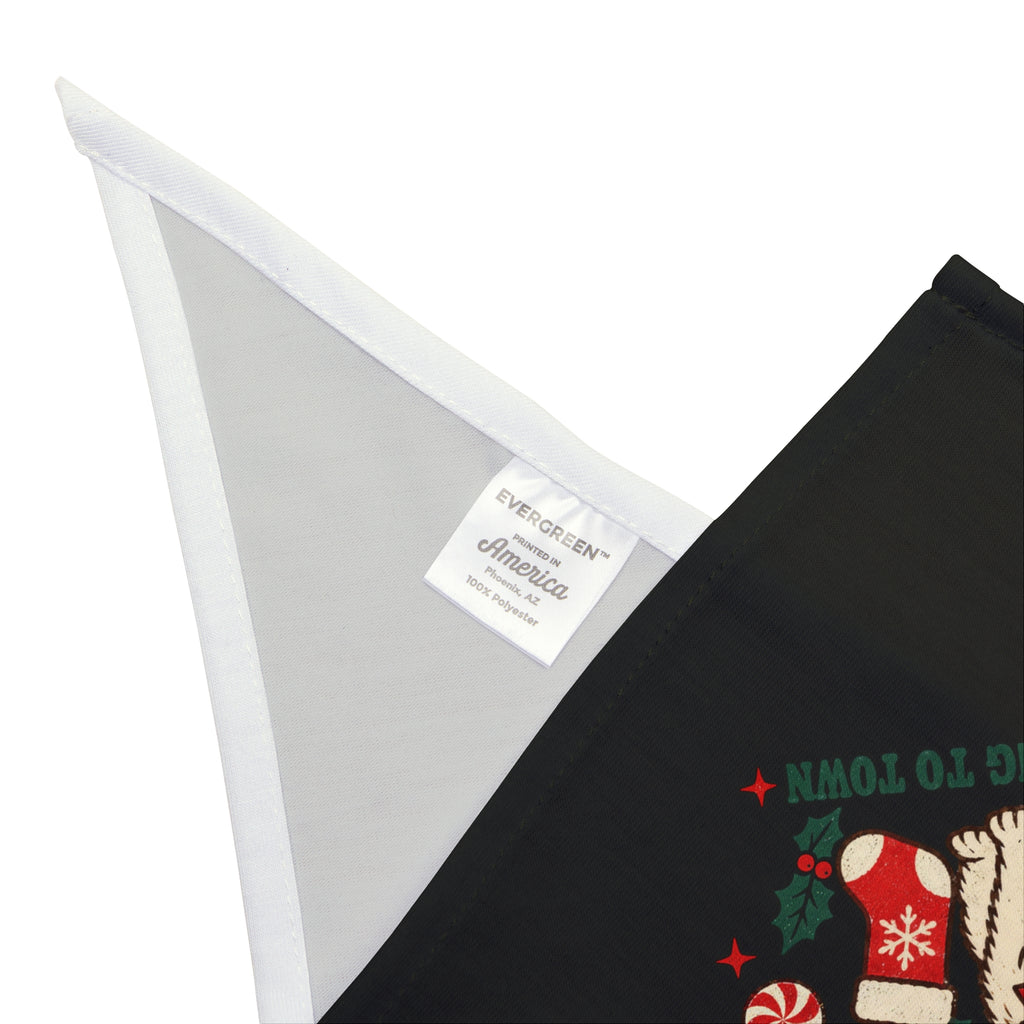 Santa Paws Christmas dog bandana, additional view