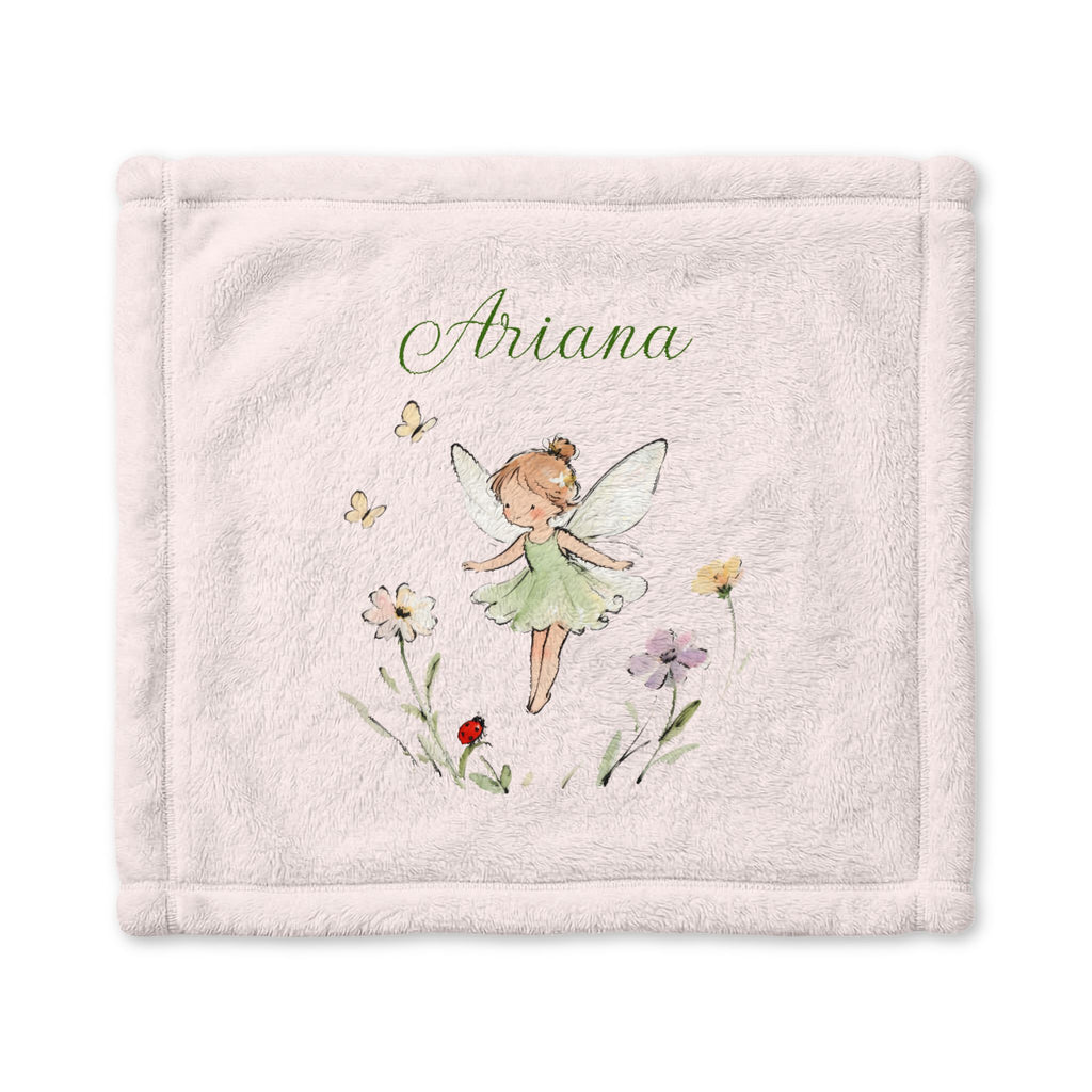 Personalized Fairy Baby Lovey | Custom Name Minky Security Blanket