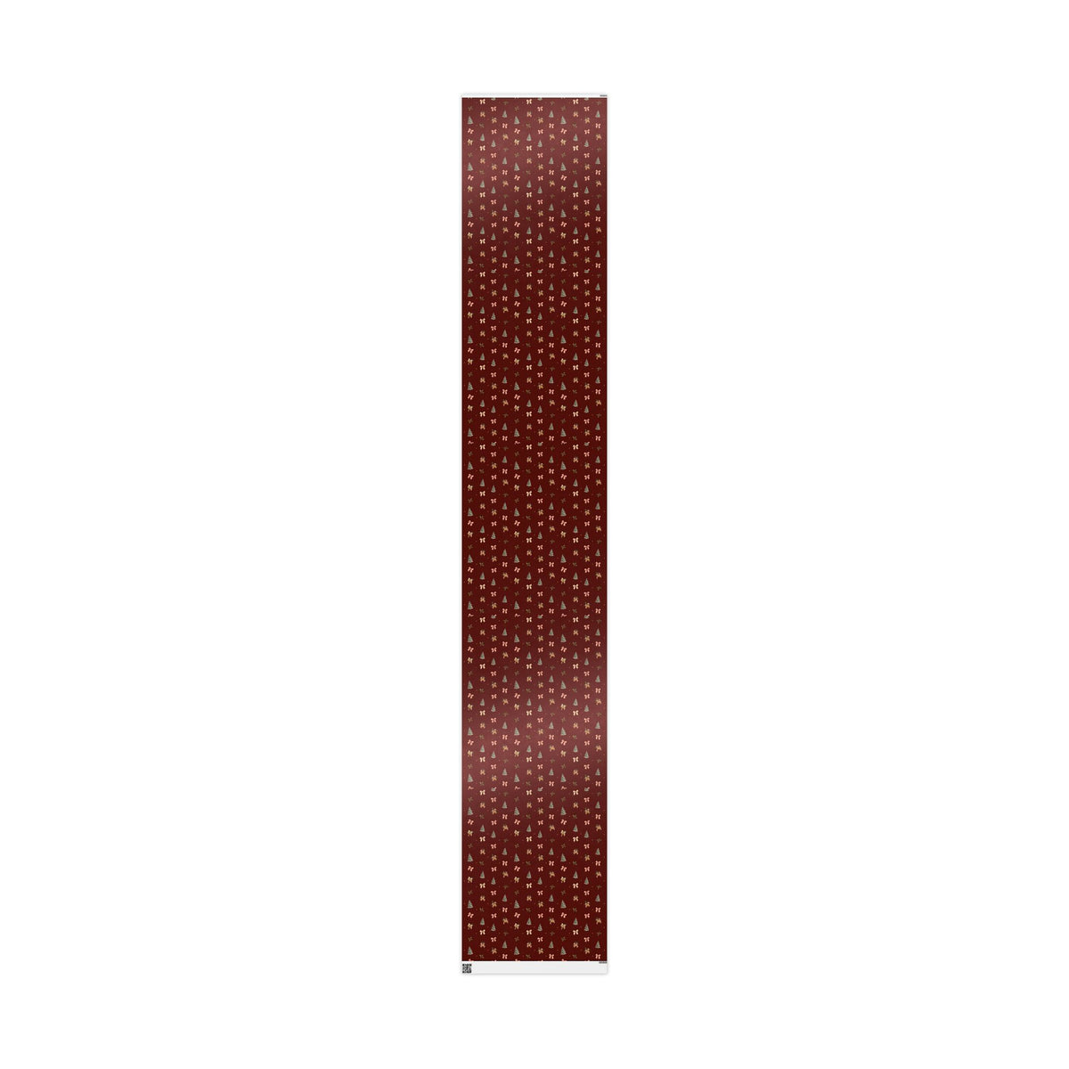 Bells & Bows Christmas Wrapping Paper | Deep Red Vintage Gift Wrap