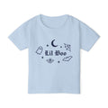 Lil Boo gothic Halloween toddler tee in light blue
