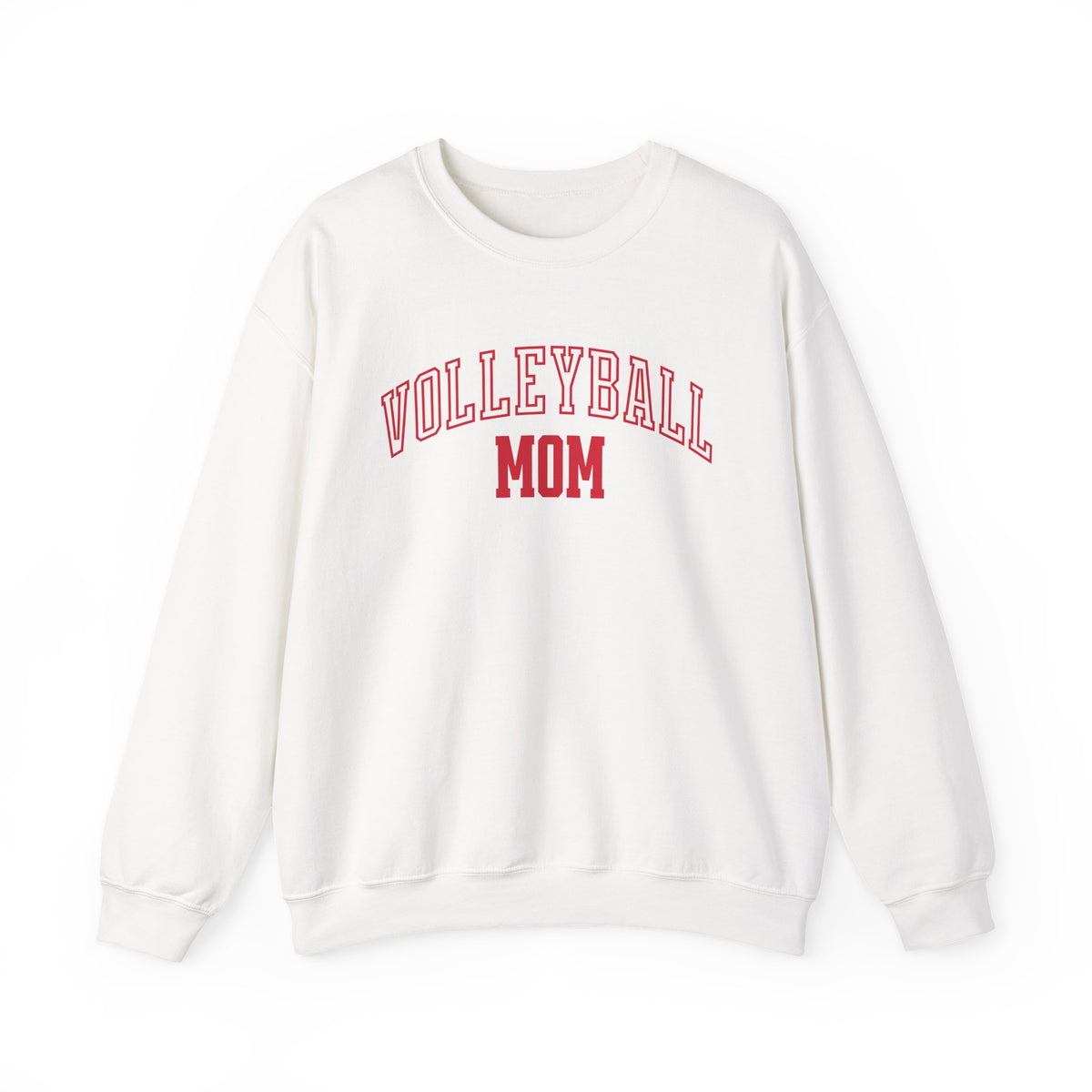 Volleyball Mom crewneck sweatshirt in white