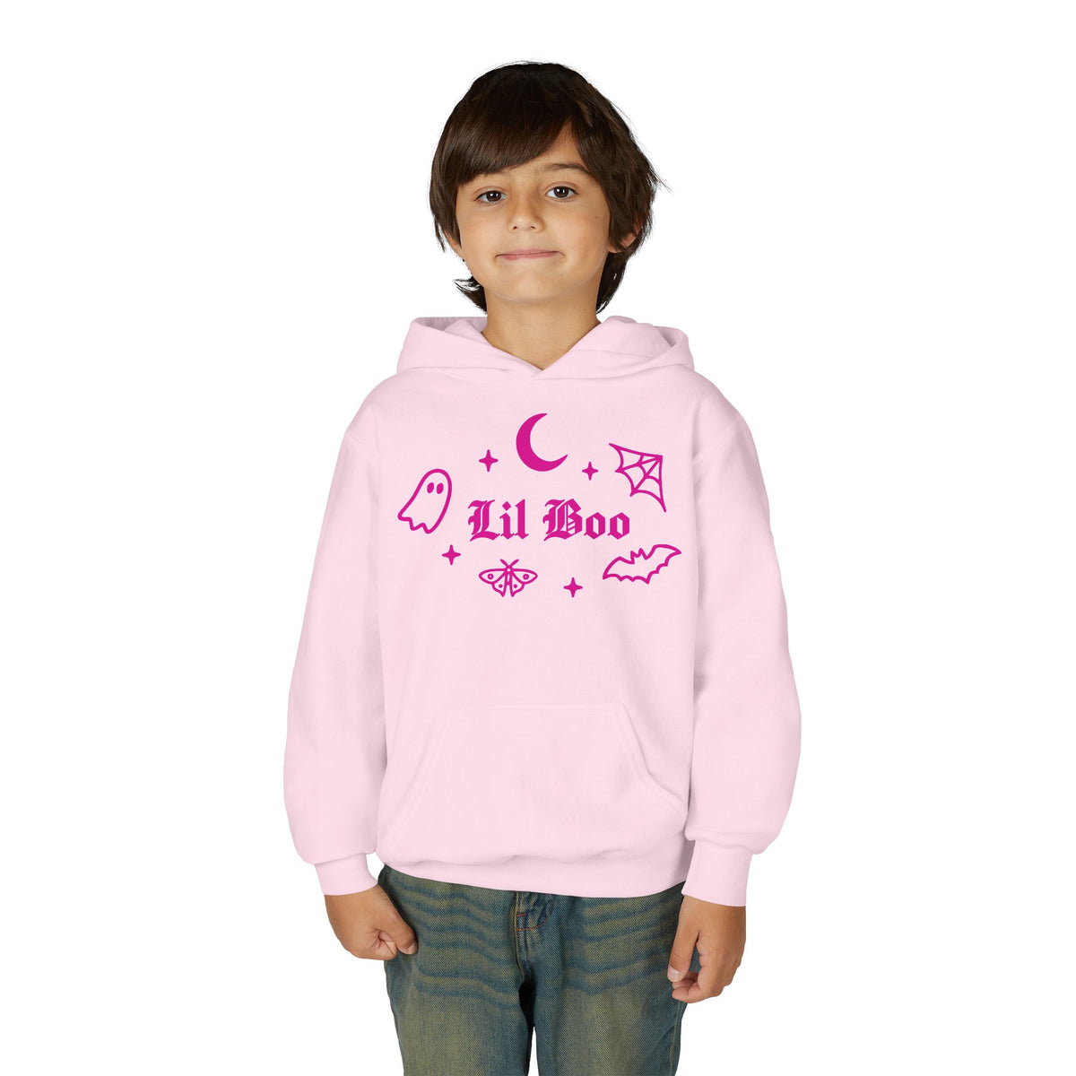 Lil Boo Youth Hoodie | Gothic Halloween Sweatshirt for Kids