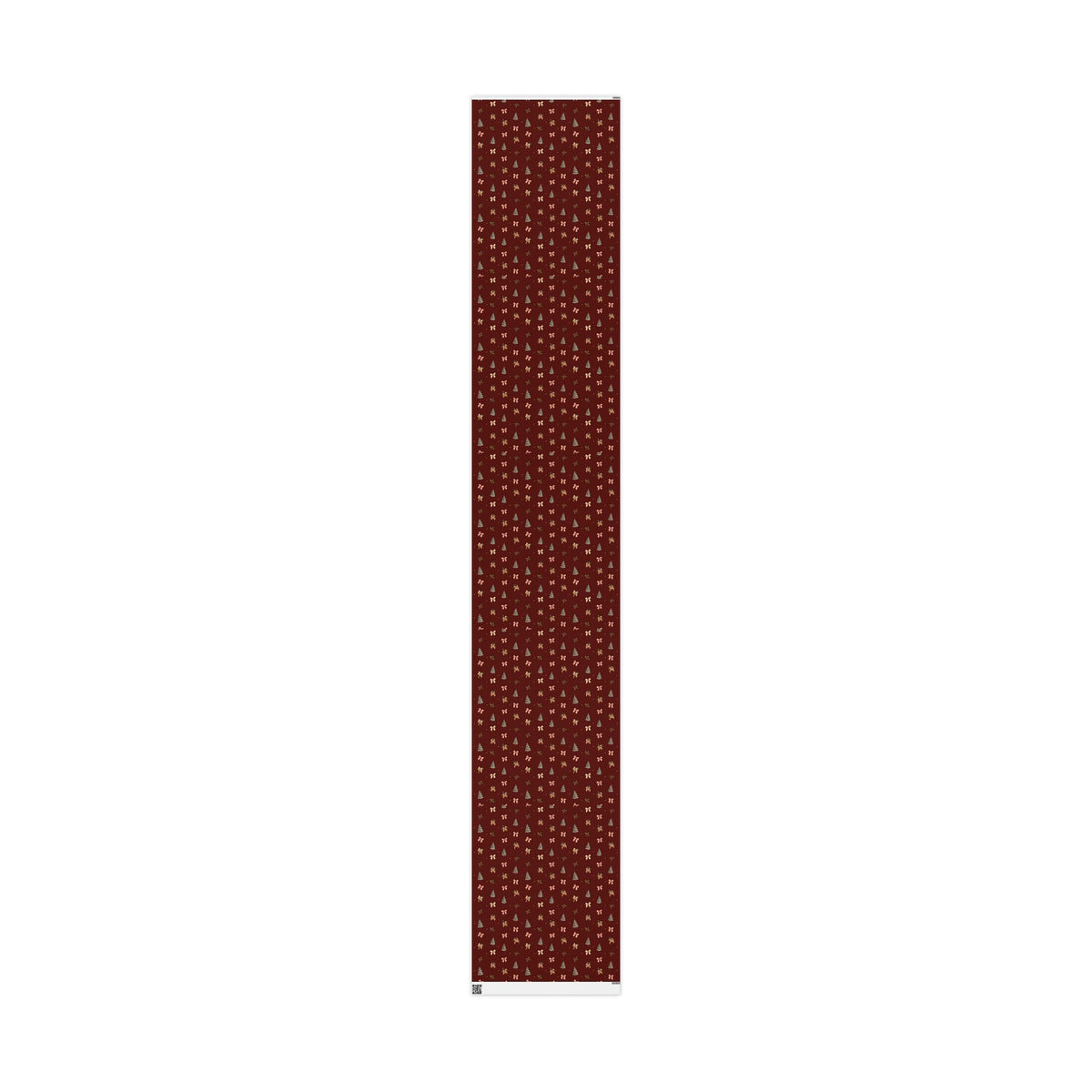 Bells & Bows Christmas Wrapping Paper | Deep Red Vintage Gift Wrap