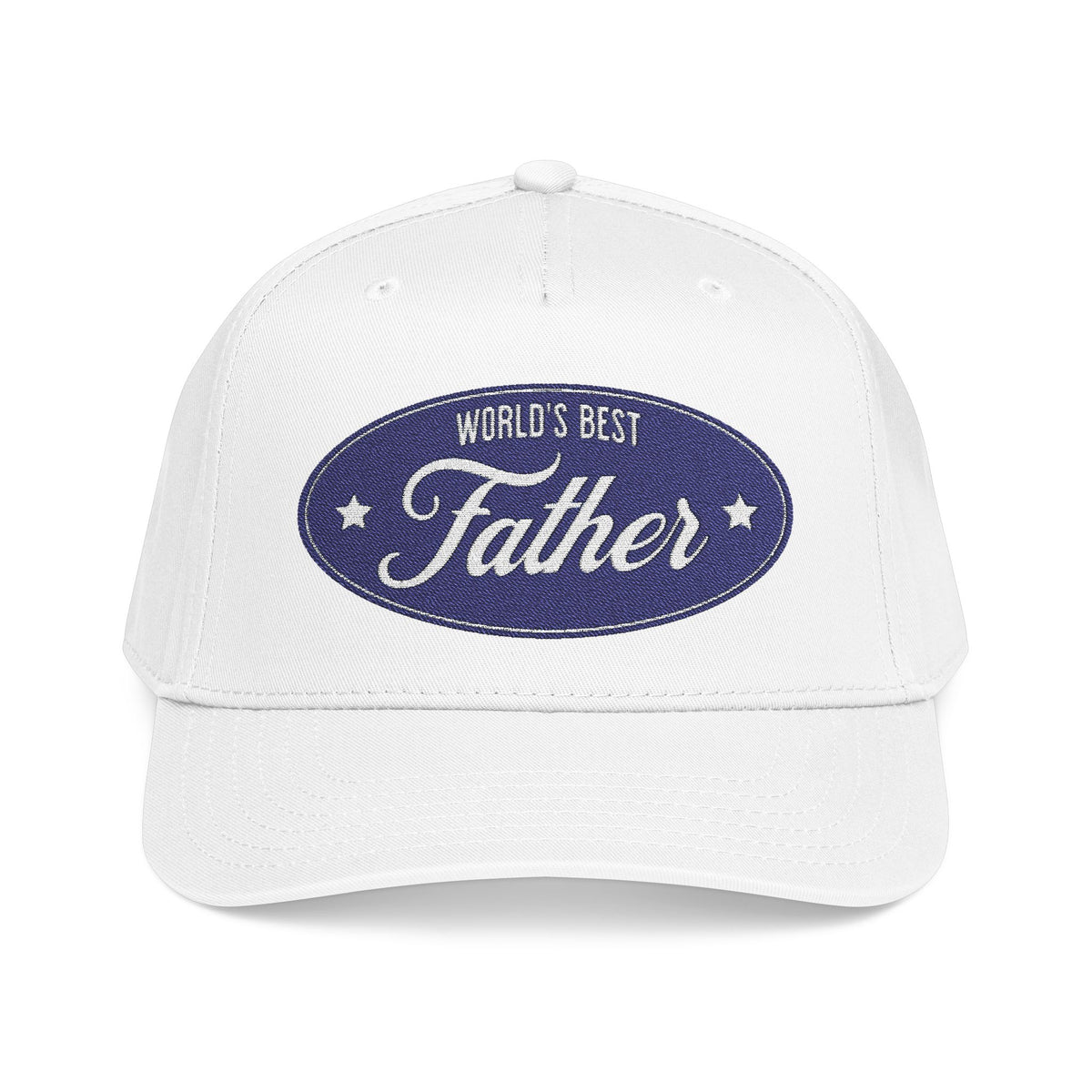 World's Best Father cap in white