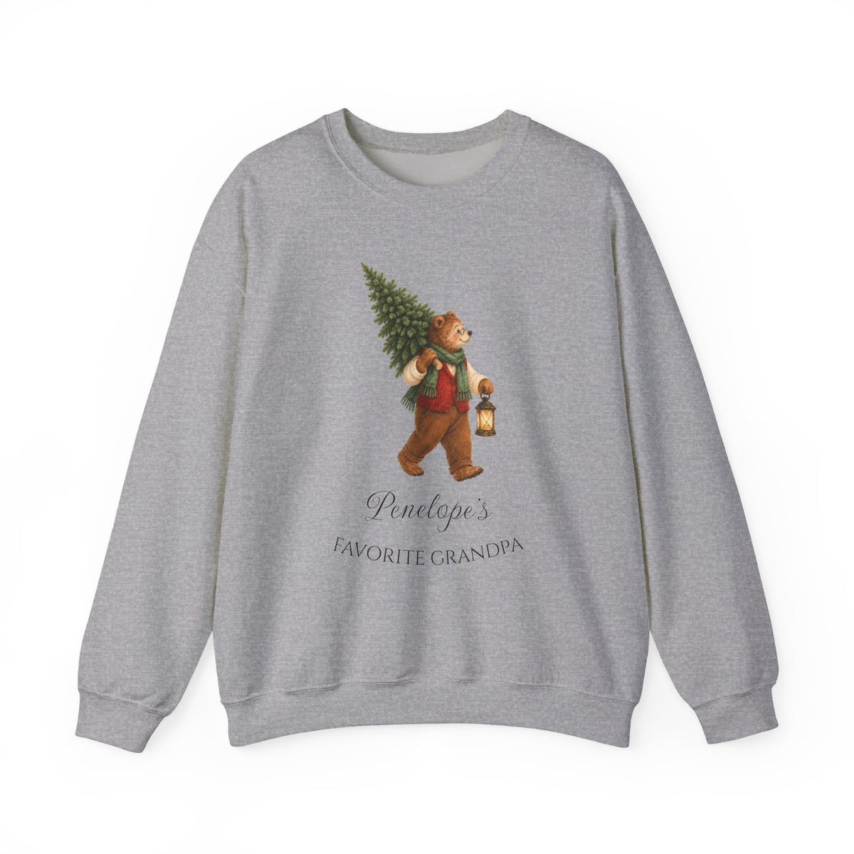 Sport Grey personalized Favorite Grandpa sweatshirt