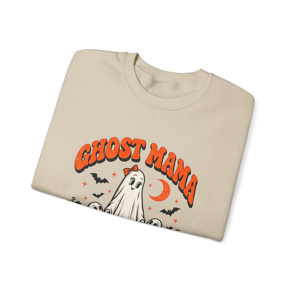 Ghost Mama Professional Boo Wrangler Halloween crewneck sweatshirt