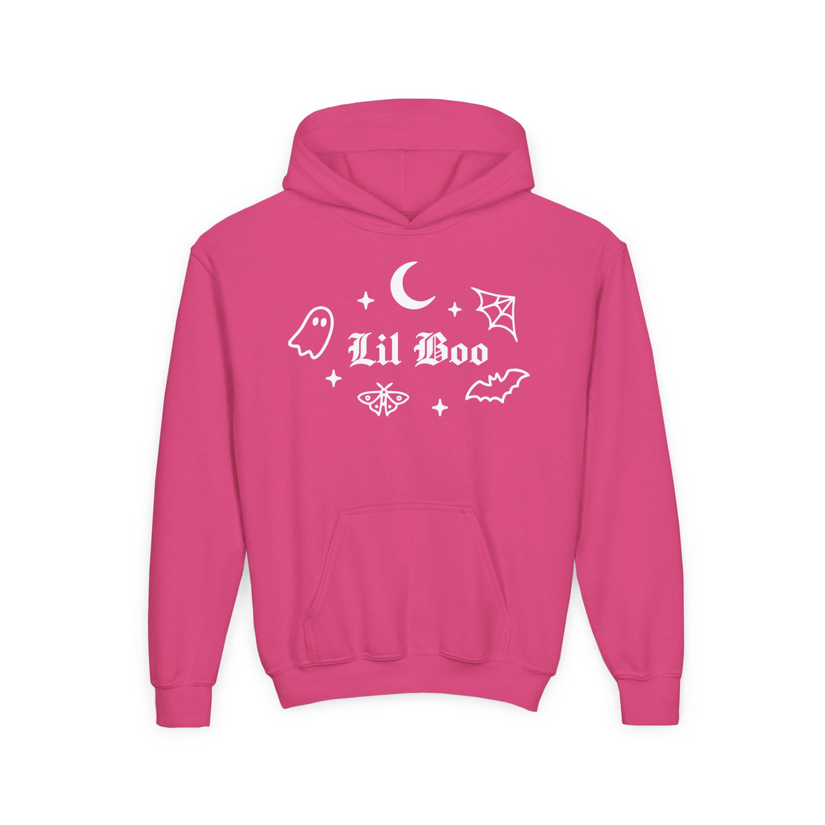 Lil Boo gothic Halloween youth hoodie for kids
