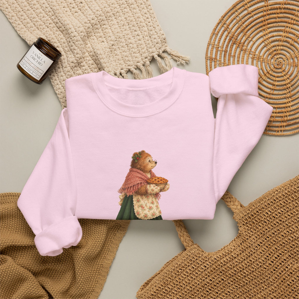 Personalized Favorite Grandma Sweatshirt | Woodland Grandma Bear Christmas Crewneck